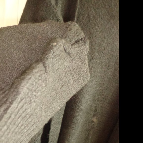 NWT ORIGINAL USA Open Long Sleeve Cardigan w/Swirly Design S/M Black - Picture 11 of 13